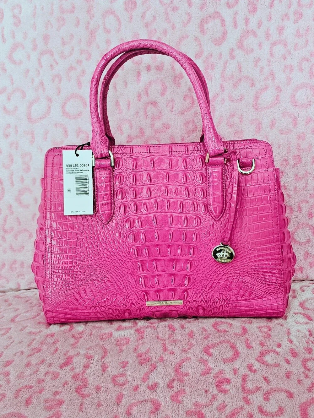 NWT Brahmin PARADISE PINK Small Finley